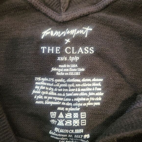 Free People V-Neck Ribbed Cropped Baby Tee Black XS/S - Picture 2 of 7